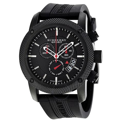 Men’s Burberry Black Sports Watch Chronograph BU7701 .